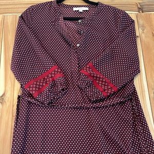 Shift dress with tie